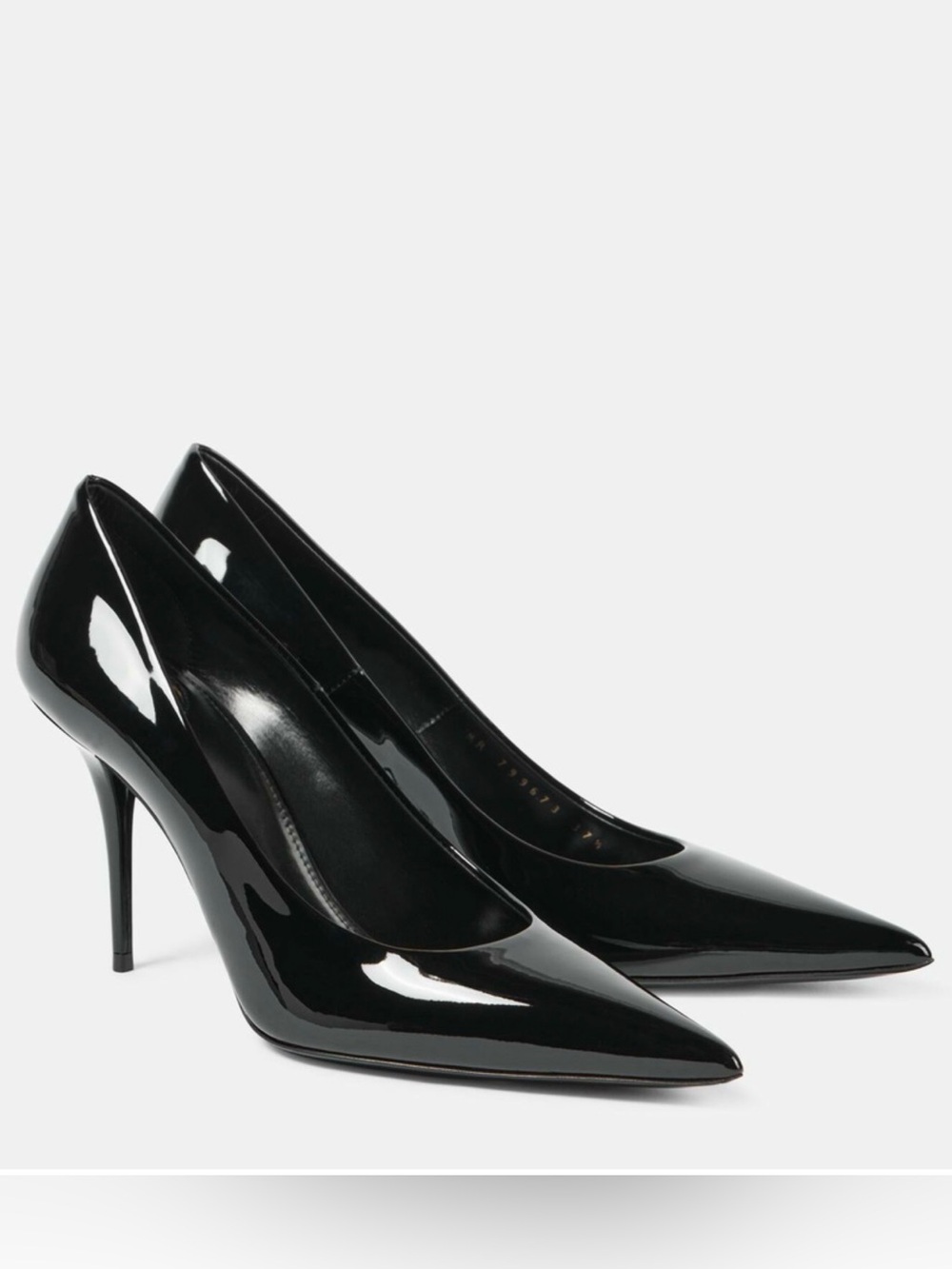Saint Laurent Norma Classic Black Patent Pointed-Toe Women’s Pumps Size 39 $1100